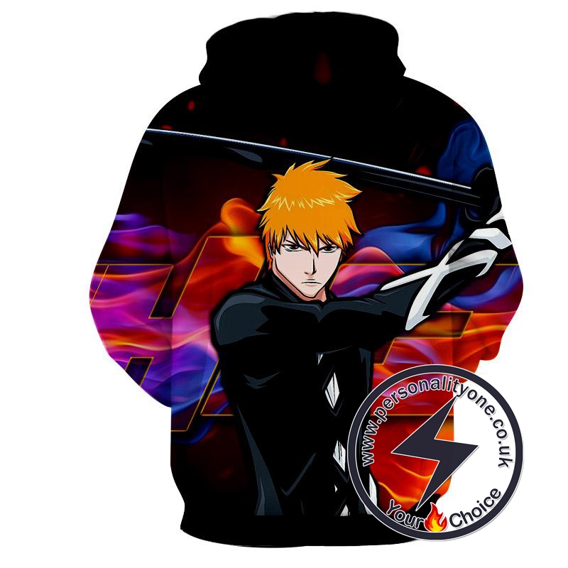 kurosaki ichigo - Bleach 3D - Bleach Hoodies